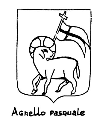Image of the heraldic term: Agnello pasquale